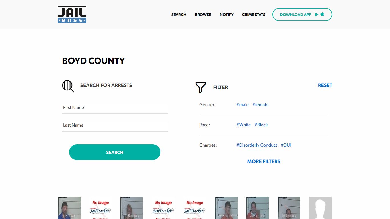 Boyd County Jail Inmate Search and Mugshots | JailBase